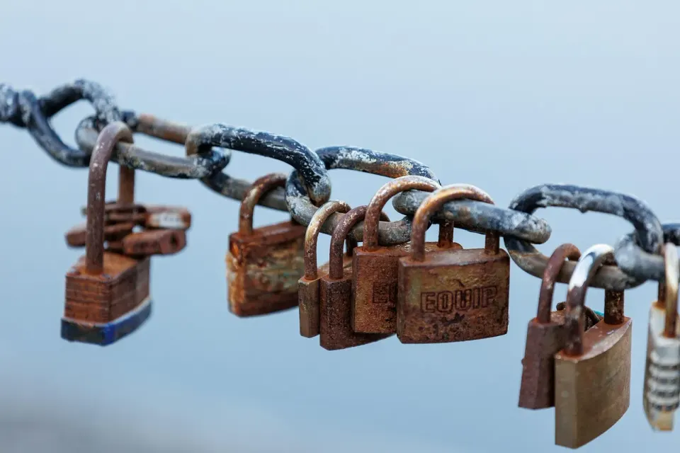 padlocks, chain, love lock, locks