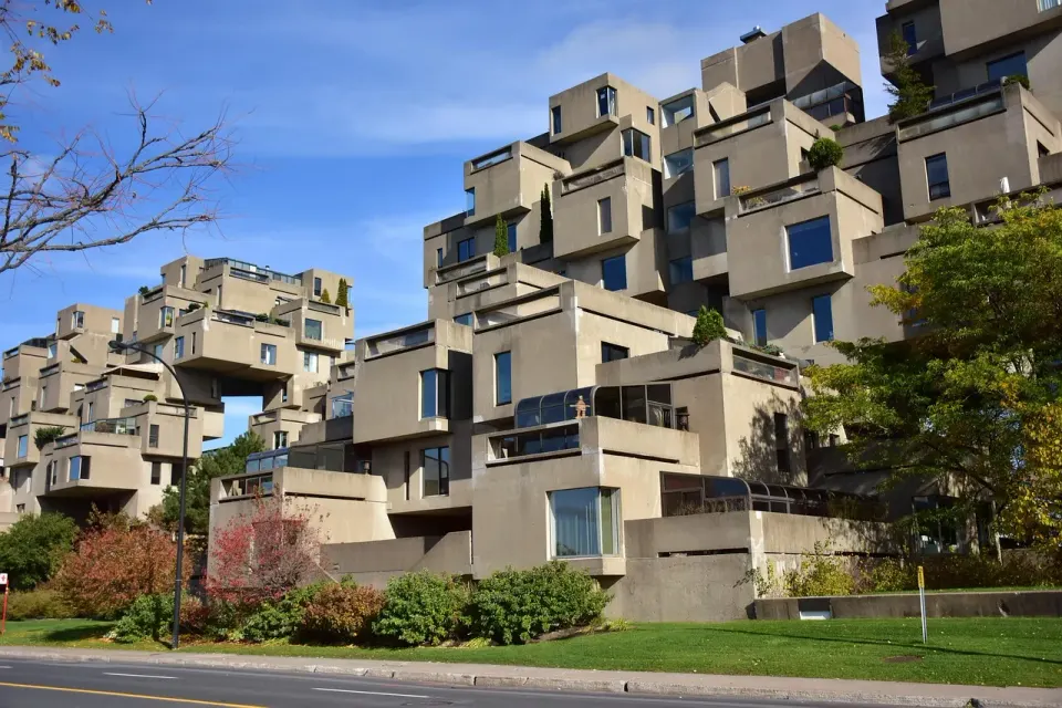 habitat 67, montreal, apartment, building